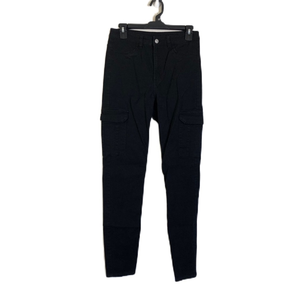 Divided Black Side Pocket Pants